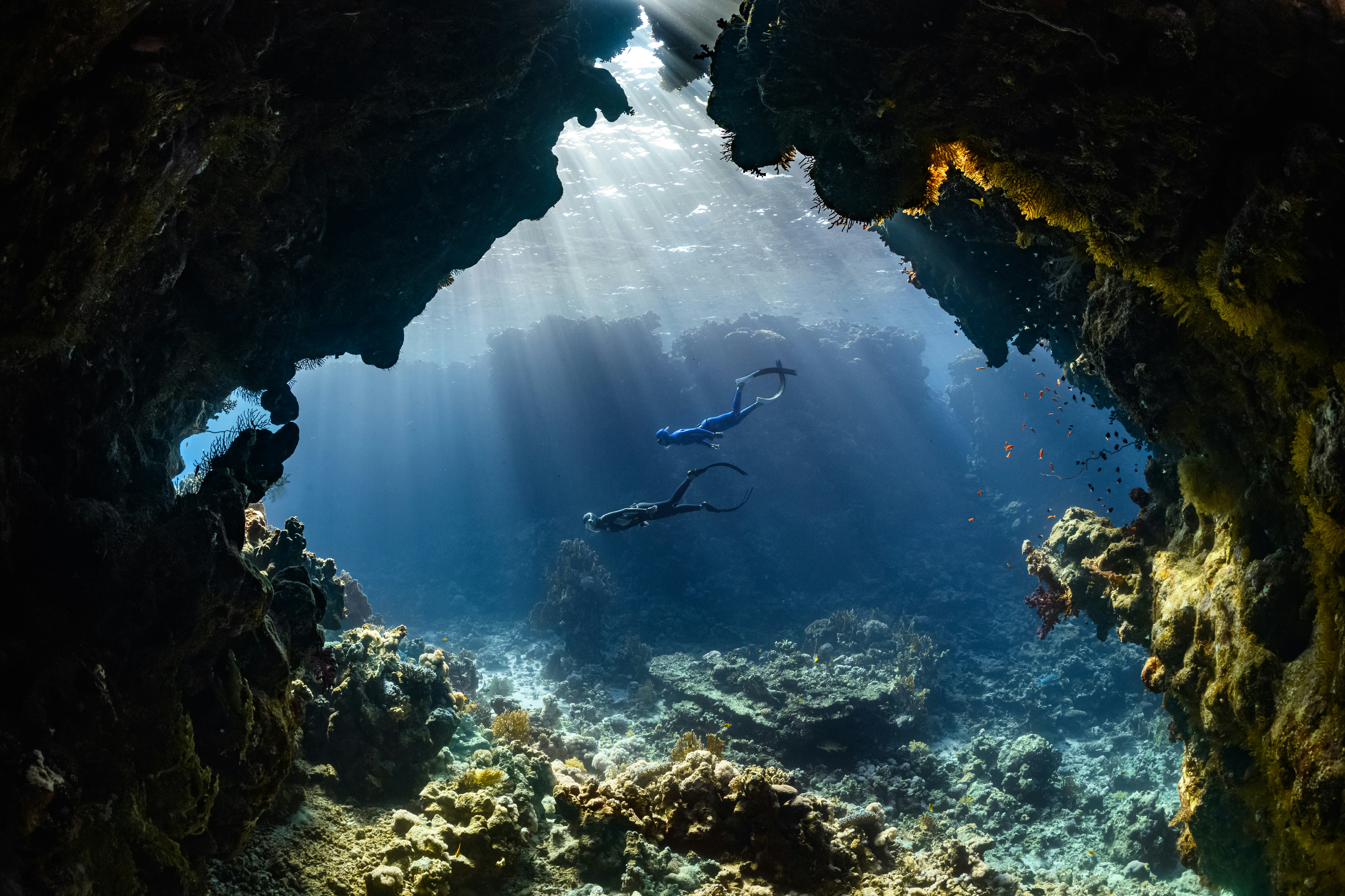 cave diving