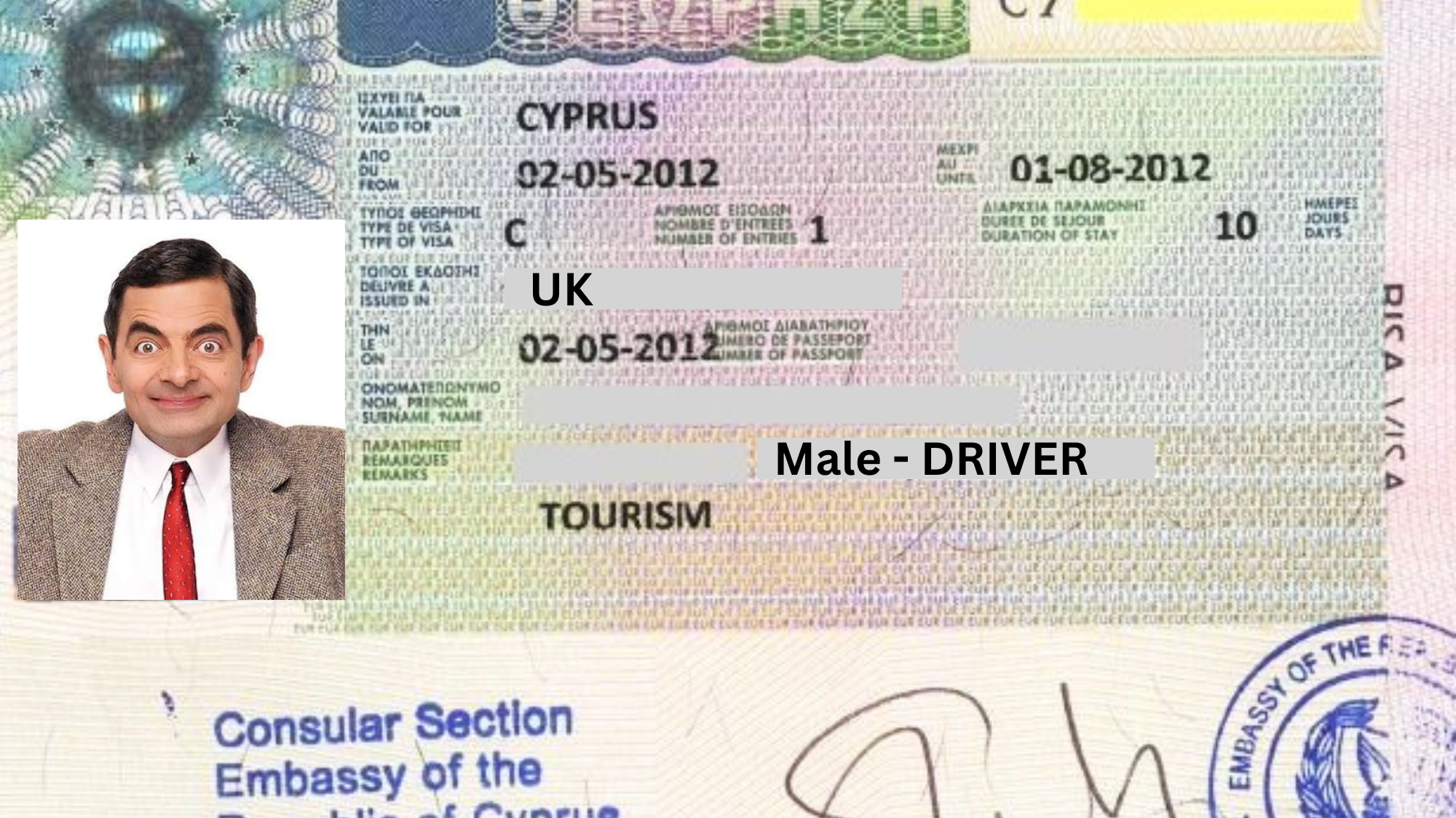 Tourist visa Cyprus visitor Tourist visa