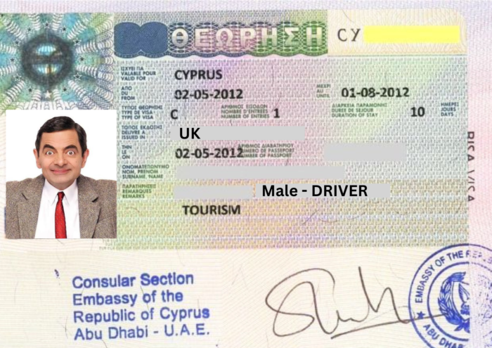 Cyprus visitor Tourist visa